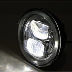 LED-Scheinwerfer 5 3/4 Zoll Highsider Pro Frame-R2 Typ 7, Mattschwarz, Unten