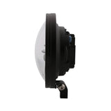 LED-Scheinwerfer 7 Zoll Highsider Pro Frame-R1 Typ 11, Mattschwarz, Unten