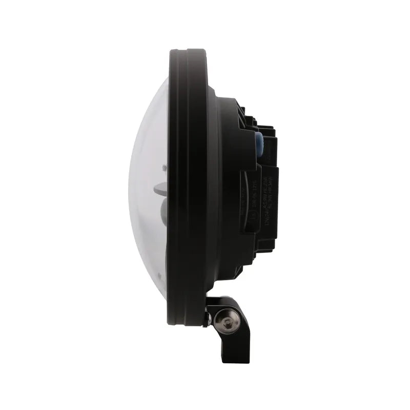 LED-Scheinwerfer 7 Zoll Highsider Pro Frame-R1 Typ 11, Mattschwarz, Unten