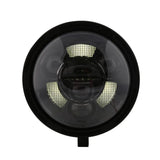 LED-Scheinwerfer 7 Zoll Highsider Pro Frame-R1 Typ 11, Mattschwarz, Unten