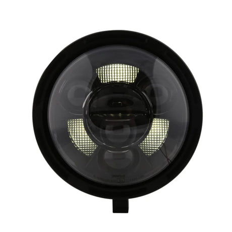 LED-Scheinwerfer 7 Zoll Highsider Pro Frame-R1 Typ 11, Mattschwarz, Unten