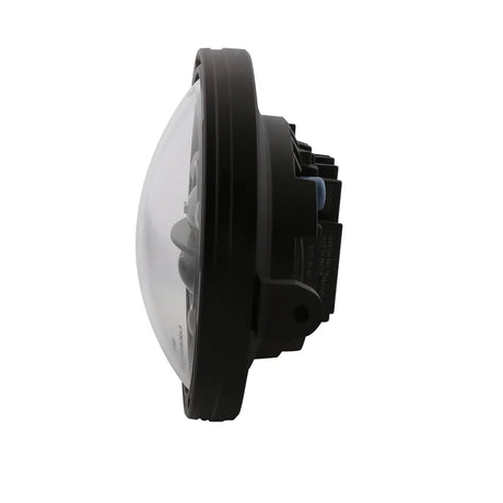LED-Scheinwerfer 7 Zoll Highsider Pro Frame-R1 Typ 11, Mattschwarz, Seitlich