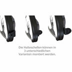 LED-Scheinwerfer 7 Zoll Highsider Pro Frame-R1 Typ 11, Mattschwarz, Seitlich