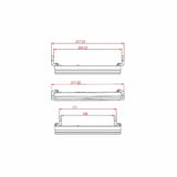 LED-Scheinwerfer 7 Zoll Highsider Pro Frame-R1 Typ 11, Mattschwarz, Seitlich