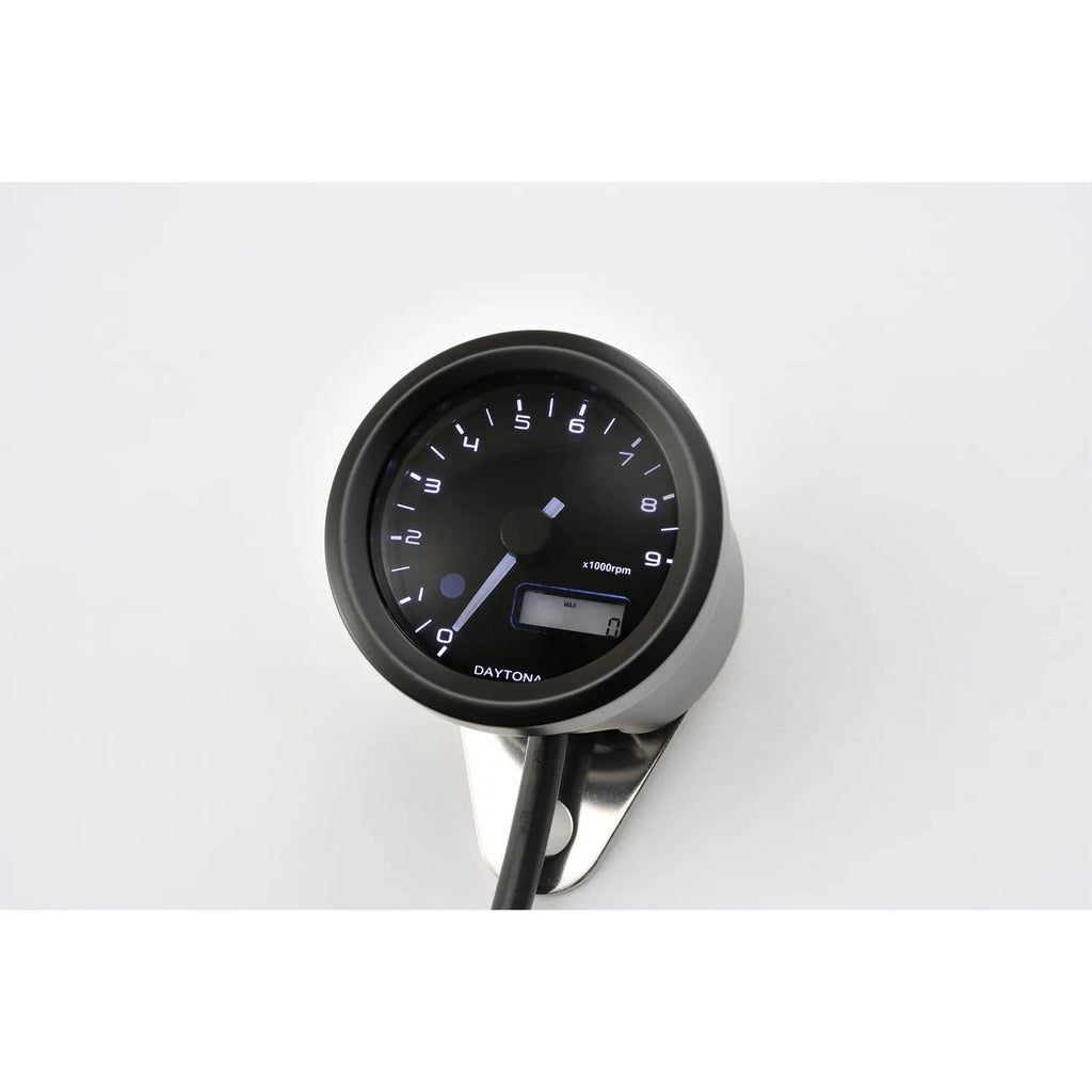 Drehzahlmesser Daytona Velona schwarz, Ø 48 mm, 9000 U/min, 3-farbig, E-geprüft