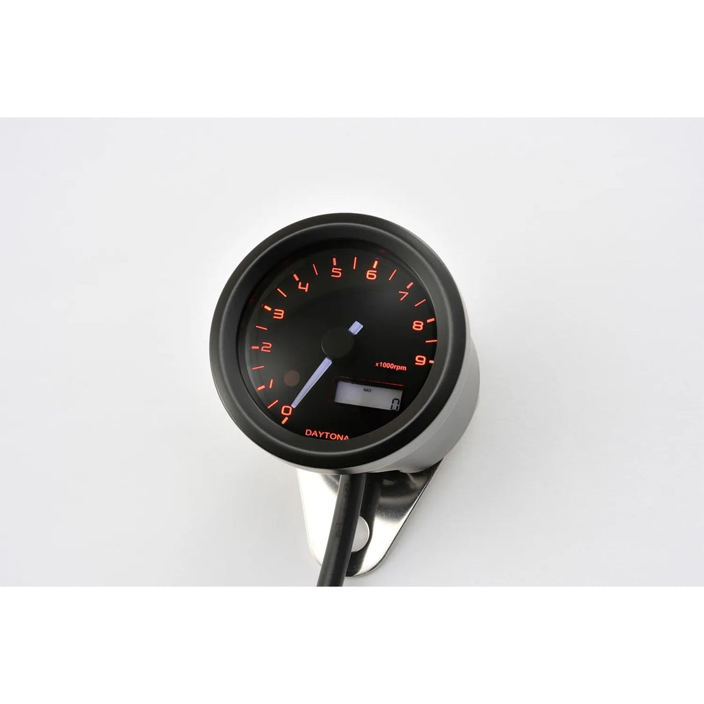 Drehzahlmesser Daytona Velona schwarz, Ø 48 mm, 9000 U/min, 3-farbig, E-geprüft