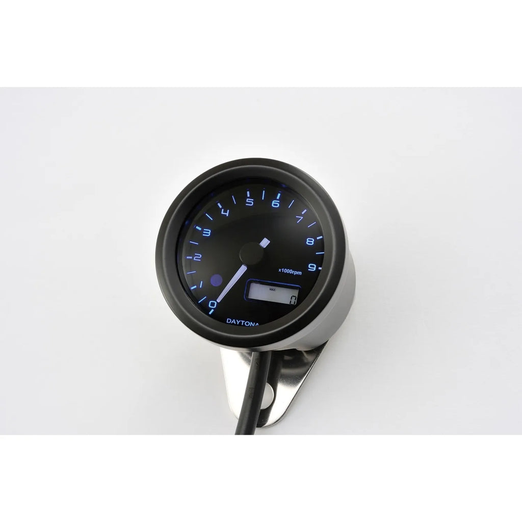 Drehzahlmesser Daytona Velona schwarz, Ø 48 mm, 9000 U/min, 3-farbig, E-geprüft