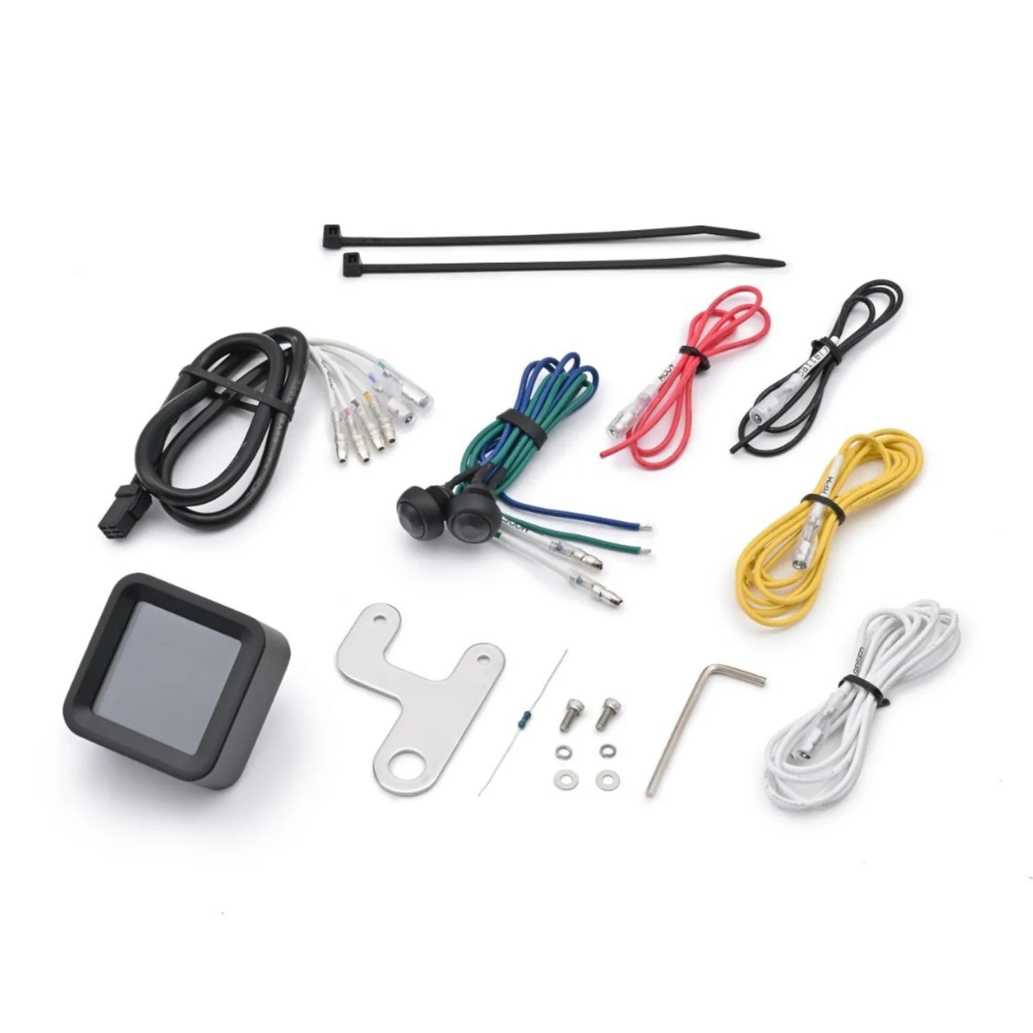 Digitaler LCD Tachometer Daytona Cube mit Drehzahlmesser, E-geprüft, 50x50x25 mm