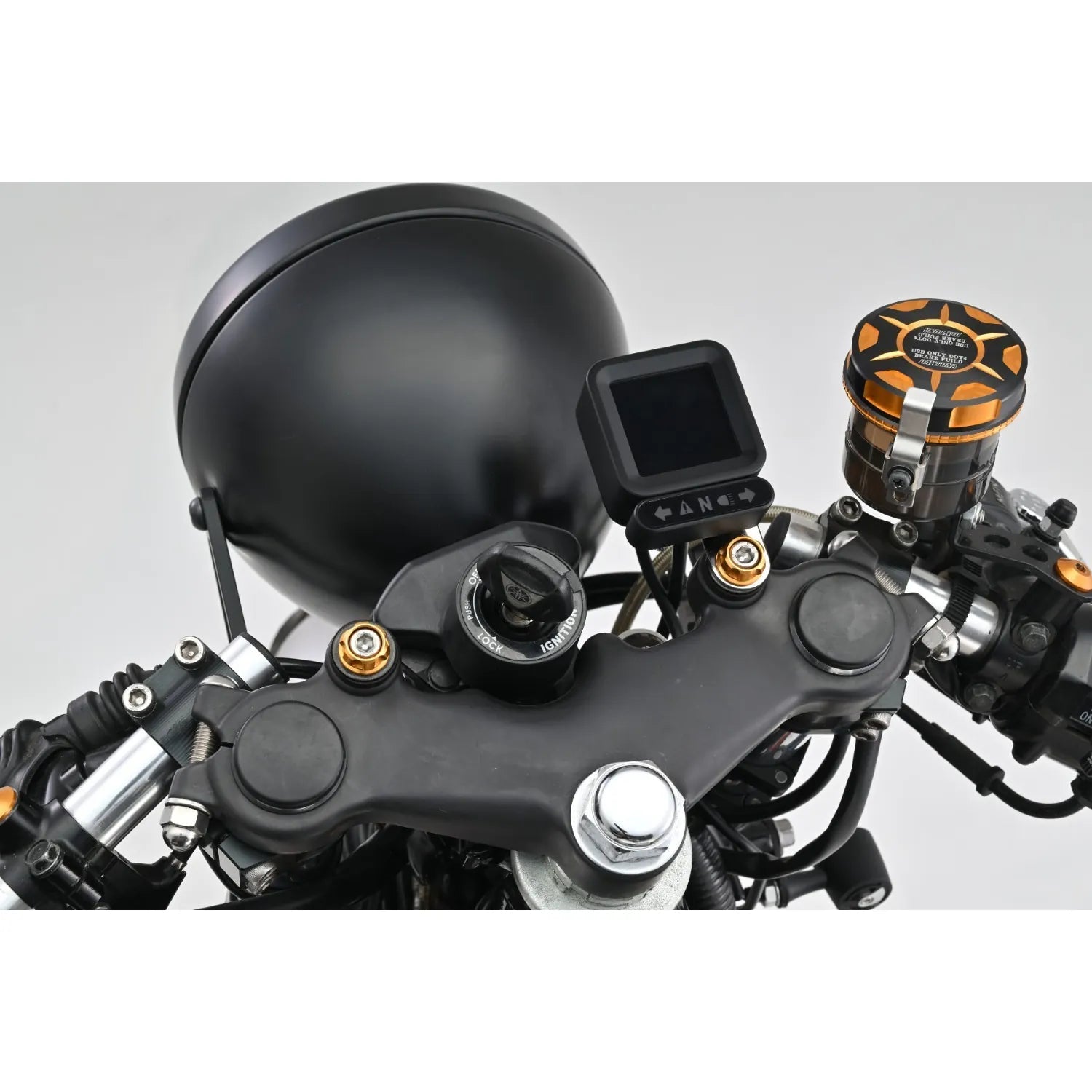 Digitaler LCD Tachometer Daytona Cube mit Drehzahlmesser, E-geprüft, 50x50x25 mm