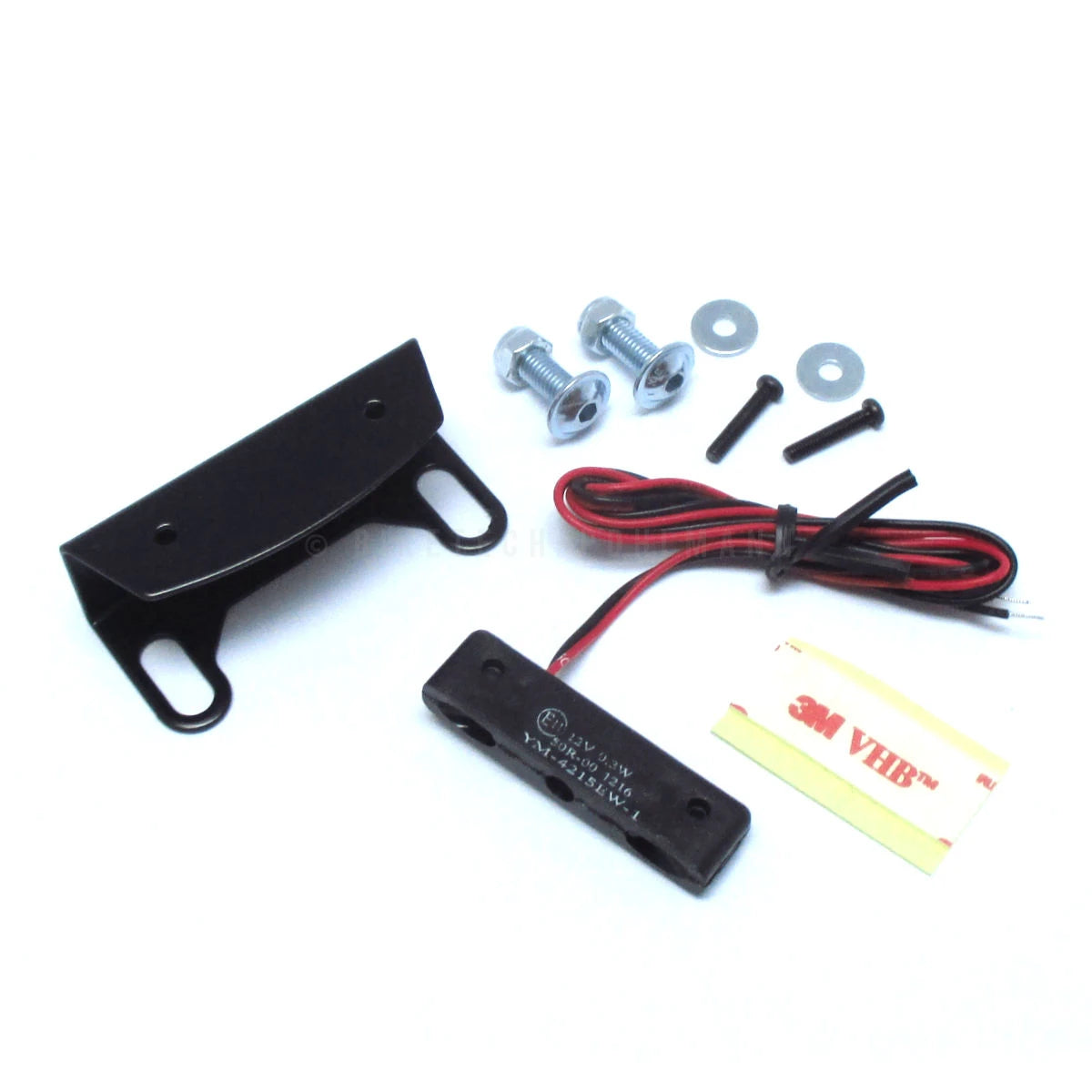LED Kennzeichenbeleuchtung Set Progress Line Trio Typ 2, Schwarz, E-geprüft