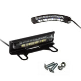 LED Kennzeichenbeleuchtung Set Progress Line Flex mit Halter, Schwarz, E-geprüft