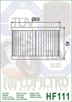 Ölfilter HIFLOFILTRO HF111 für Honda