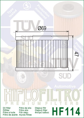 Ölfilter HIFLOFILTRO HF114