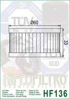 Ölfilter HIFLOFILTRO HF136