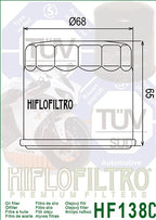 Ölfilter HIFLOFILTRO HF138C Chrom