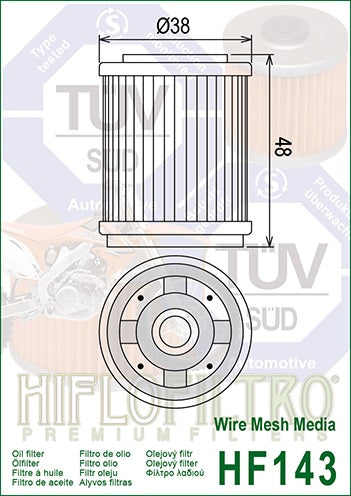 Ölfilter HIFLOFILTRO HF143