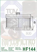 Ölfilter HIFLOFILTRO HF144 für Yamaha