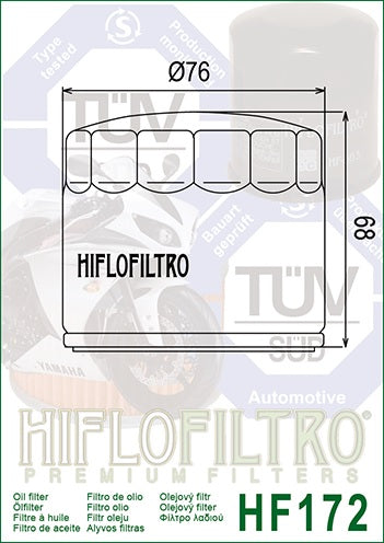 Ölfilter HIFLOFILTRO HF172C Chrom