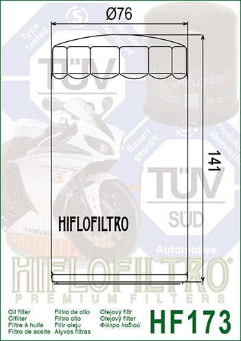 Ölfilter HIFLOFILTRO HF173C Chrom