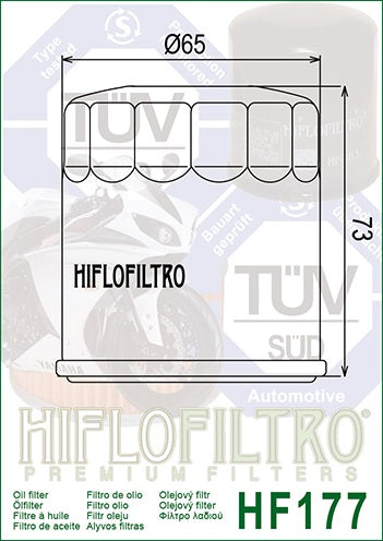Ölfilter HIFLOFILTRO HF177 für Buell
