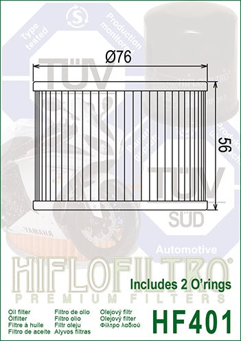 Ölfilter Hiflo Ölfilter HIFLOFILTRO HF401