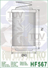 Ölfilter HIFLOFILTRO HF567 für MV Agusta