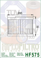 Ölfilter HIFLOFILTRO HF575 für Aprilia 450 MXV