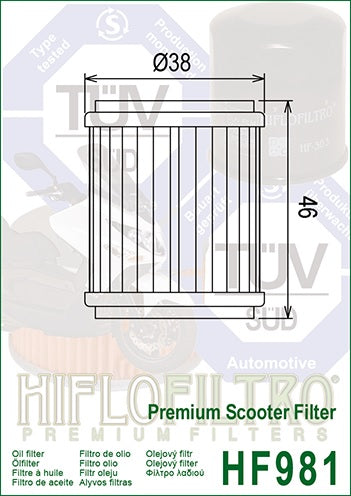 Ölfilter HIFLOFILTRO HF981