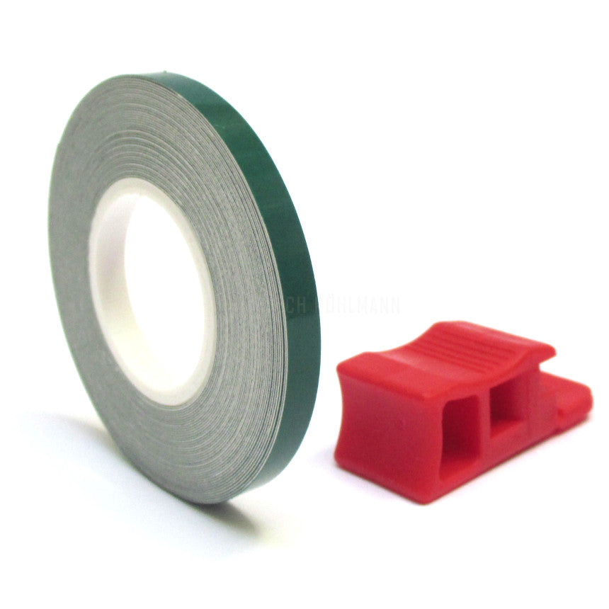 Felgenrandaufkleber Wheel Stripes Dunkelgrün, bis 18 Zoll
