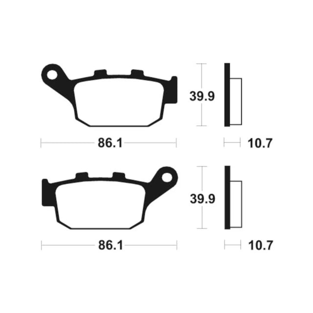 Bremsbeläge TECNIUM MA114 Organisch