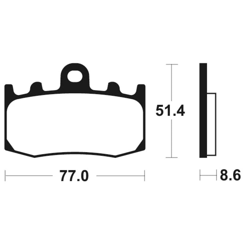 Bremsbeläge TECNIUM MA296 Organisch