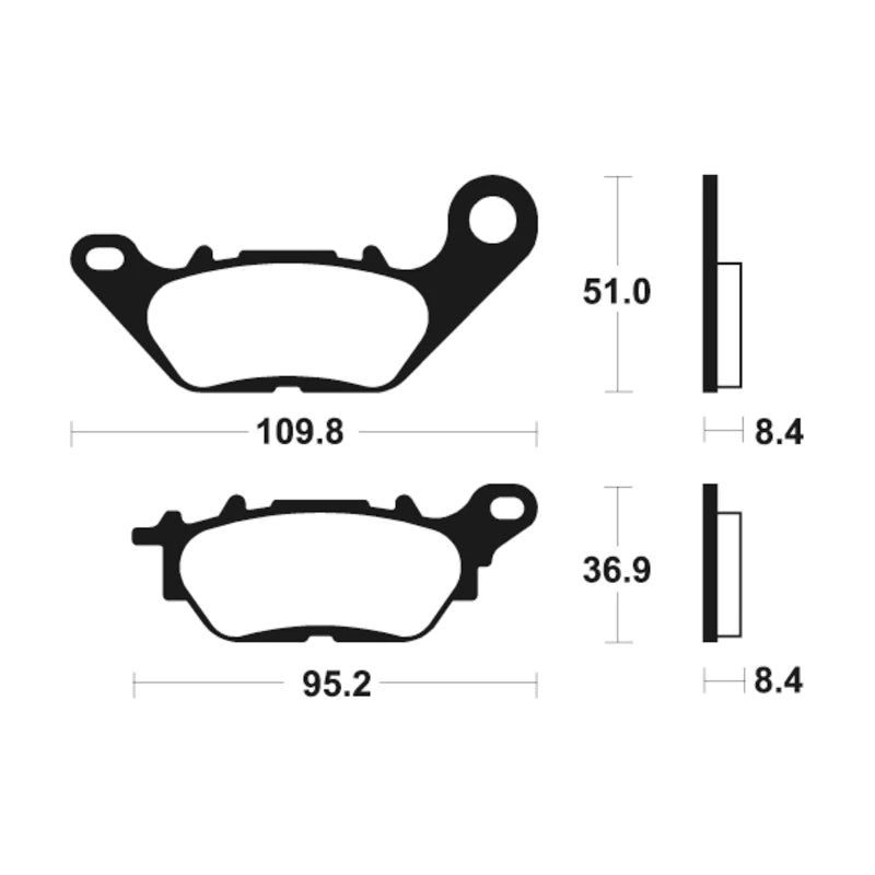 Bremsbeläge TECNIUM MA358 Organisch
