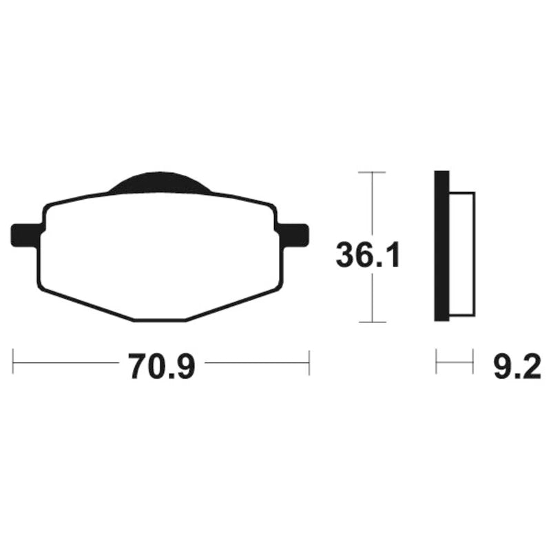 Bremsbeläge TECNIUM MA75 Organisch