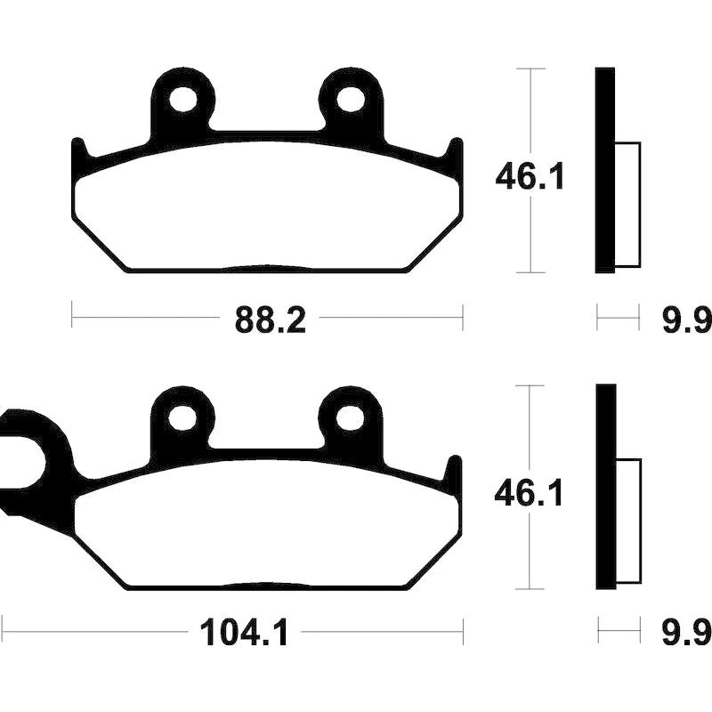 Bremsbeläge TECNIUM ME150 Organisch