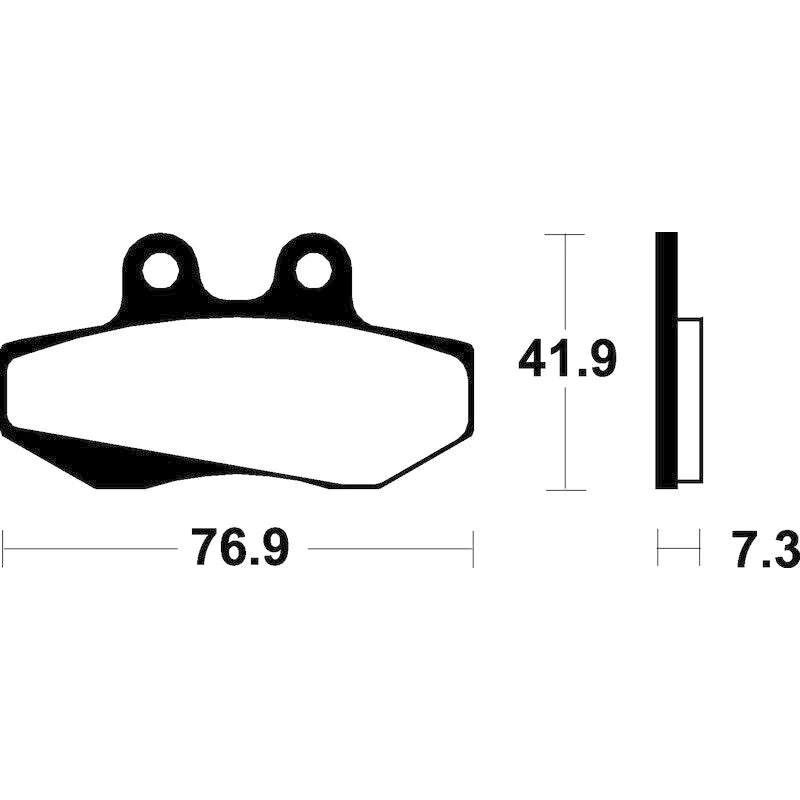 Bremsbeläge TECNIUM ME152 Organisch