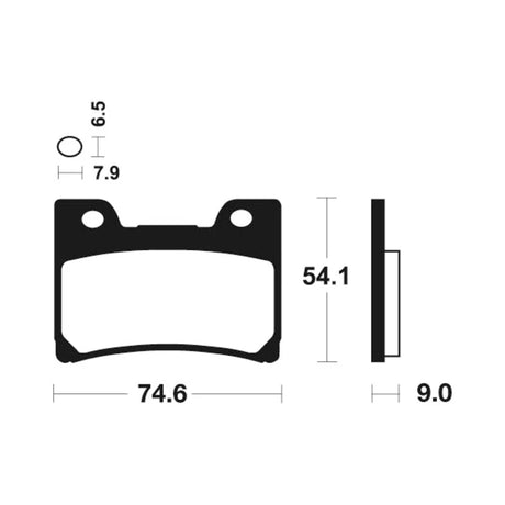 Bremsbeläge TECNIUM MF165 Sintermetall