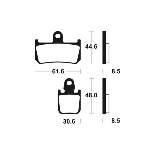 Bremsbeläge TECNIUM MF339 Sintermetall