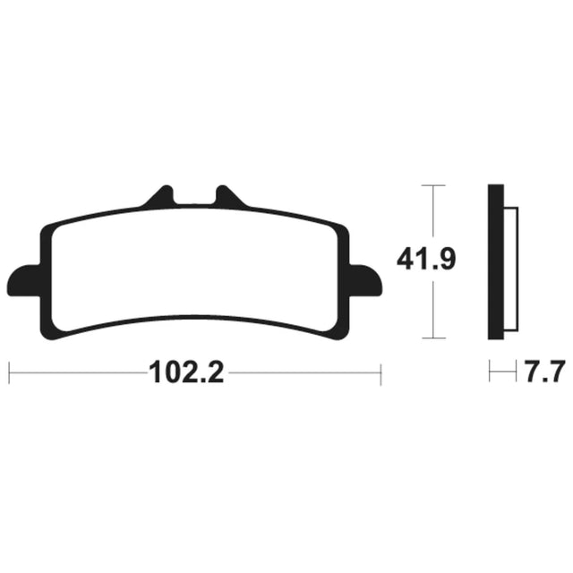Bremsbeläge TECNIUM MF341 Sintermetall