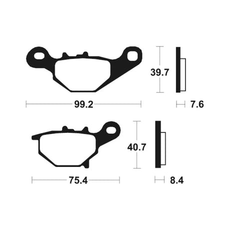 Bremsbeläge TECNIUM MO320 Sintermetall