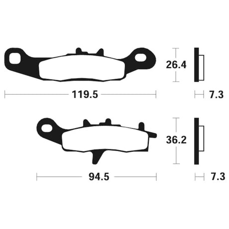Bremsbeläge TECNIUM MOR226 Sintermetall