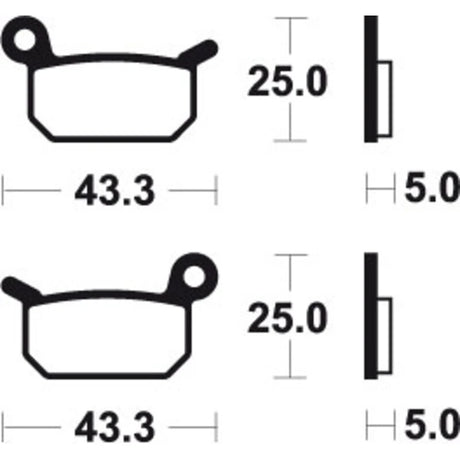 Bremsbeläge TECNIUM MOR294 Sintermetall