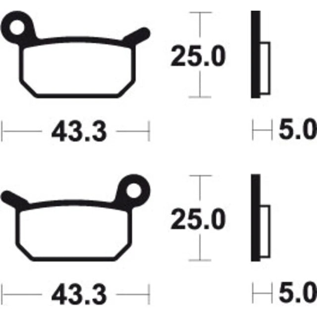 Bremsbeläge TECNIUM MOR294 Sintermetall