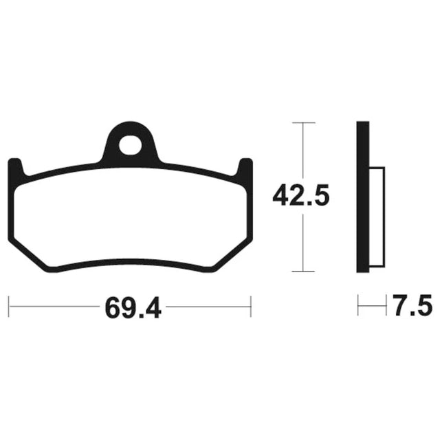 Bremsbeläge TECNIUM MR263 Sintermetall