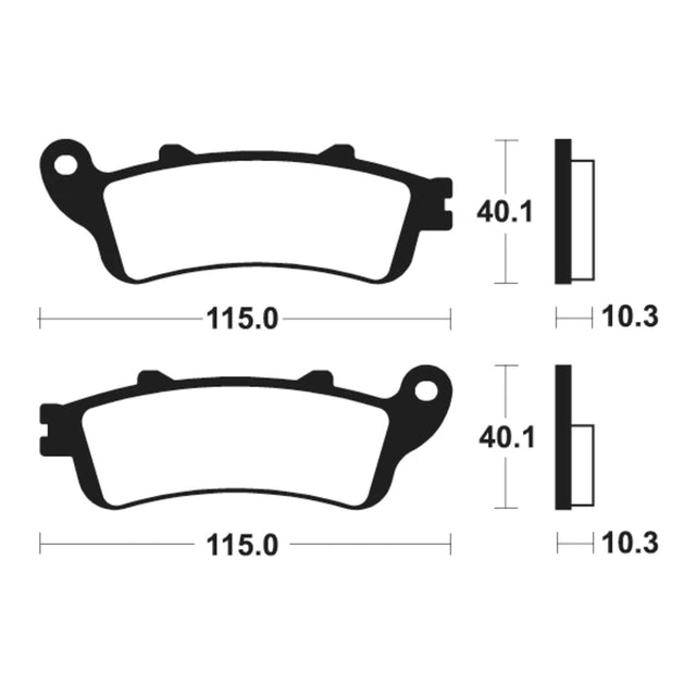 Bremsbeläge TECNIUM MR380 Sintermetall