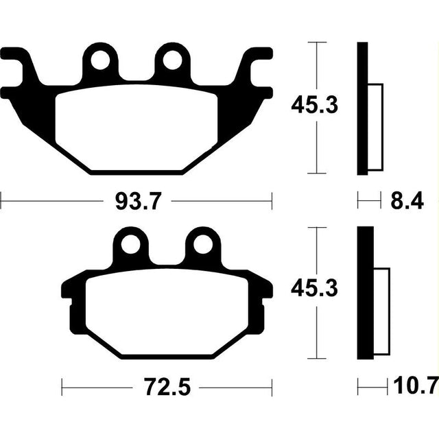 Bremsbeläge TECNIUM MR430 Sintermetall