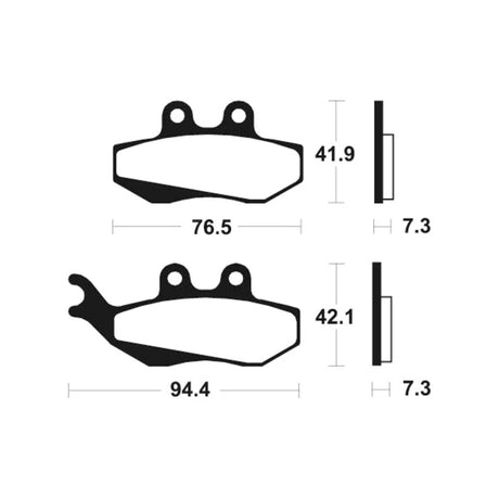Bremsbeläge TECNIUM MSS189 Sintermetall