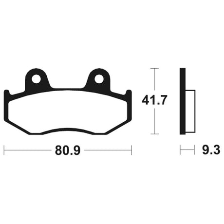 Bremsbeläge TECNIUM MSS209 Sintermetall