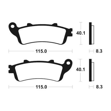 Bremsbeläge TECNIUM MSS235 Sintermetall