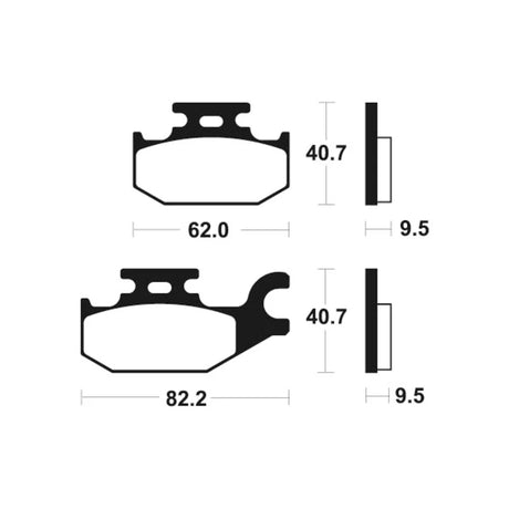 Bremsbeläge TECNIUM MSS254 Sintermetall