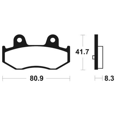 Bremsbeläge TECNIUM MSS281 Sintermetall